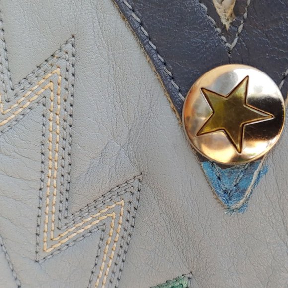 Western Boot HandPainted Accents Leather Purse Bag - Picture 4 of 8